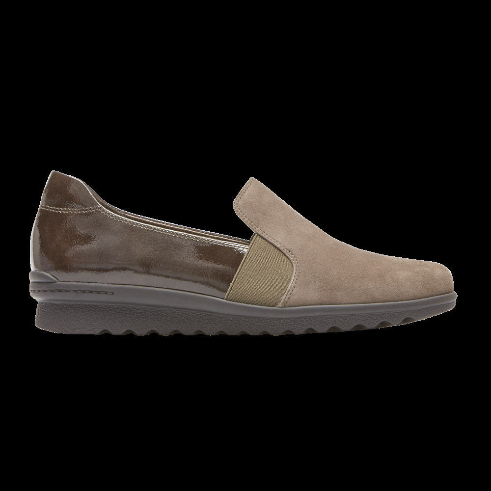 Slip-Ons Rockport Mujer Mexico - Truflex Chenole Verde Oliva - CTKSX2849